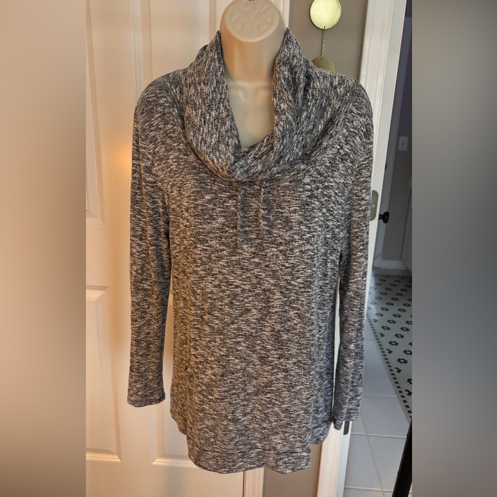 Magnolia Gray Cowl Neck Sweater